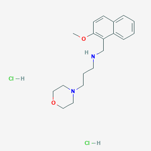 molecular formula C19H28Cl2N2O2 B4414332 N-[(2-methoxy-1-naphthyl)methyl]-3-(4-morpholinyl)-1-propanamine dihydrochloride 