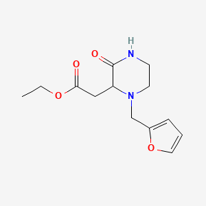 ethyl [1-(2-furylmethyl)-3-oxo-2-piperazinyl]acetate