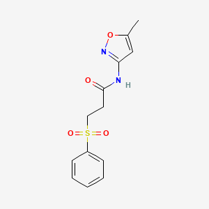 N-(5-methyl-3-isoxazolyl)-3-(phenylsulfonyl)propanamide