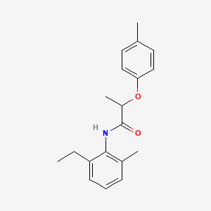 molecular formula C19H23NO2 B4414396 N-(2-ethyl-6-methylphenyl)-2-(4-methylphenoxy)propanamide 