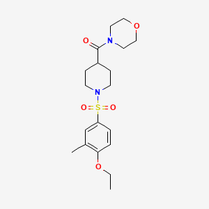 4-({1-[(4-ethoxy-3-methylphenyl)sulfonyl]-4-piperidinyl}carbonyl)morpholine