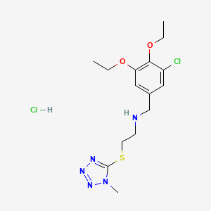 N-(3-chloro-4,5-diethoxybenzyl)-2-[(1-methyl-1H-tetrazol-5-yl)thio]ethanamine hydrochloride