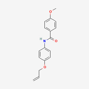 molecular formula C17H17NO3 B4414428 N-[4-(allyloxy)phenyl]-4-methoxybenzamide 