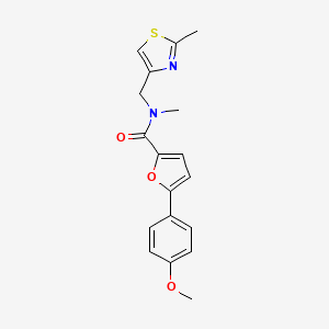 5-(4-methoxyphenyl)-N-methyl-N-[(2-methyl-1,3-thiazol-4-yl)methyl]-2-furamide