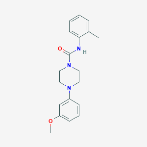 4-(3-methoxyphenyl)-N-(2-methylphenyl)-1-piperazinecarboxamide