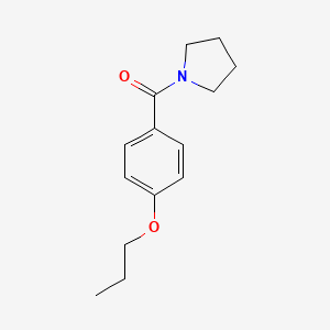 molecular formula C14H19NO2 B4414473 1-(4-propoxybenzoyl)pyrrolidine 