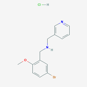 molecular formula C14H16BrClN2O B4414478 (5-bromo-2-methoxybenzyl)(3-pyridinylmethyl)amine hydrochloride 