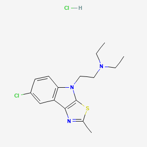 [2-(7-chloro-2-methyl-4H-[1,3]thiazolo[5,4-b]indol-4-yl)ethyl]diethylamine hydrochloride