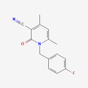 1-(4-fluorobenzyl)-4,6-dimethyl-2-oxo-1,2-dihydro-3-pyridinecarbonitrile