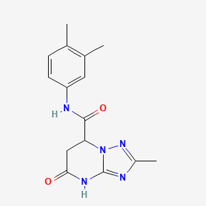 N-(3,4-dimethylphenyl)-2-methyl-5-oxo-4,5,6,7-tetrahydro[1,2,4]triazolo[1,5-a]pyrimidine-7-carboxamide