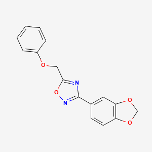 3-(1,3-benzodioxol-5-yl)-5-(phenoxymethyl)-1,2,4-oxadiazole