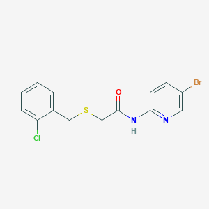 N-(5-bromo-2-pyridinyl)-2-[(2-chlorobenzyl)thio]acetamide