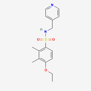 molecular formula C16H20N2O3S B4414597 4-ethoxy-2,3-dimethyl-N-(4-pyridinylmethyl)benzenesulfonamide 