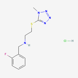 N-(2-fluorobenzyl)-2-[(1-methyl-1H-tetrazol-5-yl)thio]ethanamine hydrochloride