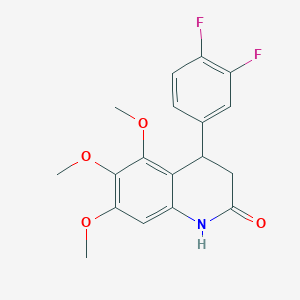 4-(3,4-difluorophenyl)-5,6,7-trimethoxy-3,4-dihydro-2(1H)-quinolinone