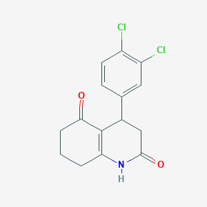 molecular formula C15H13Cl2NO2 B4414650 4-(3,4-dichlorophenyl)-4,6,7,8-tetrahydro-2,5(1H,3H)-quinolinedione 