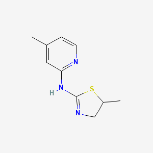 molecular formula C10H13N3S B4414661 4-methyl-N-(5-methyl-4,5-dihydro-1,3-thiazol-2-yl)-2-pyridinamine 