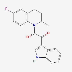 2-(6-fluoro-2-methyl-3,4-dihydro-1(2H)-quinolinyl)-1-(1H-indol-3-yl)-2-oxoethanone