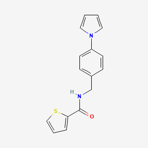 molecular formula C16H14N2OS B4414695 N-[4-(1H-pyrrol-1-yl)benzyl]-2-thiophenecarboxamide 