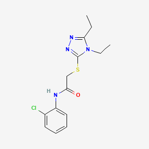 N-(2-chlorophenyl)-2-[(4,5-diethyl-4H-1,2,4-triazol-3-yl)thio]acetamide