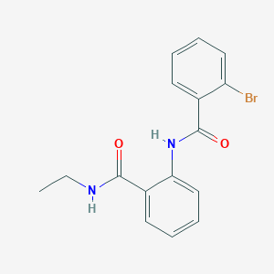 molecular formula C16H15BrN2O2 B4414740 2-bromo-N-{2-[(ethylamino)carbonyl]phenyl}benzamide 
