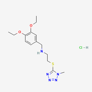 N-(3,4-diethoxybenzyl)-2-[(1-methyl-1H-tetrazol-5-yl)thio]ethanamine hydrochloride