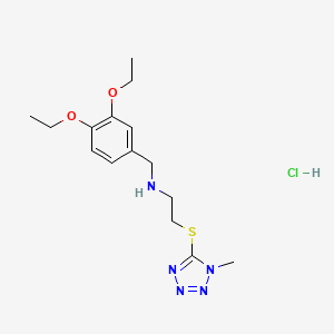 molecular formula C15H24ClN5O2S B4414741 N-(3,4-diethoxybenzyl)-2-[(1-methyl-1H-tetrazol-5-yl)thio]ethanamine hydrochloride 