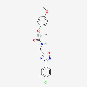 N-{[3-(4-chlorophenyl)-1,2,4-oxadiazol-5-yl]methyl}-2-(4-methoxyphenoxy)propanamide