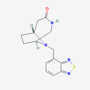 molecular formula C14H16N4OS B4414777 (1S*,6R*)-9-(2,1,3-benzothiadiazol-4-ylmethyl)-3,9-diazabicyclo[4.2.1]nonan-4-one 