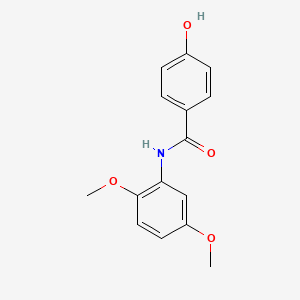 molecular formula C15H15NO4 B4414784 N-(2,5-dimethoxyphenyl)-4-hydroxybenzamide 