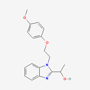 1-{1-[2-(4-methoxyphenoxy)ethyl]-1H-benzimidazol-2-yl}ethanol