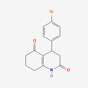 molecular formula C15H14BrNO2 B4414809 4-(4-bromophenyl)-4,6,7,8-tetrahydro-2,5(1H,3H)-quinolinedione 