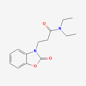 molecular formula C14H18N2O3 B4414849 N,N-diethyl-3-(2-oxo-1,3-benzoxazol-3(2H)-yl)propanamide 