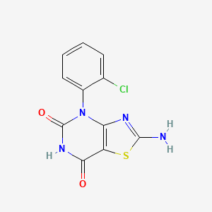 molecular formula C11H7ClN4O2S B4414859 2-amino-4-(2-chlorophenyl)[1,3]thiazolo[4,5-d]pyrimidine-5,7(4H,6H)-dione CAS No. 898131-79-8