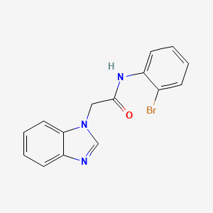 molecular formula C15H12BrN3O B4414890 2-(1H-benzimidazol-1-yl)-N-(2-bromophenyl)acetamide 
