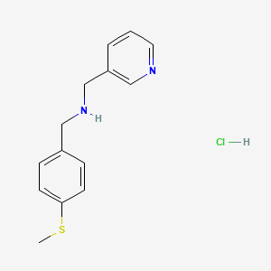 molecular formula C14H17ClN2S B4414898 [4-(methylthio)benzyl](3-pyridinylmethyl)amine hydrochloride 