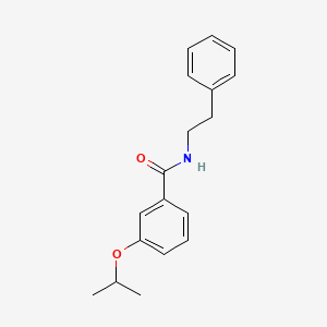 molecular formula C18H21NO2 B4414932 3-isopropoxy-N-(2-phenylethyl)benzamide 