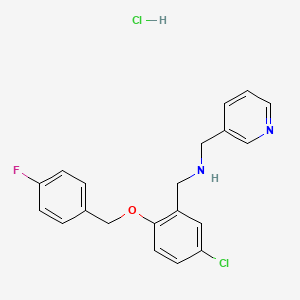 {5-chloro-2-[(4-fluorobenzyl)oxy]benzyl}(3-pyridinylmethyl)amine hydrochloride