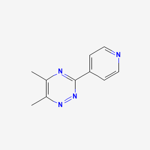 molecular formula C10H10N4 B4415049 5,6-dimethyl-3-(4-pyridinyl)-1,2,4-triazine 
