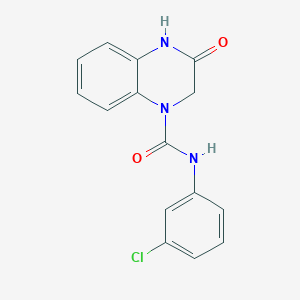 N-(3-chlorophenyl)-3-oxo-3,4-dihydro-1(2H)-quinoxalinecarboxamide