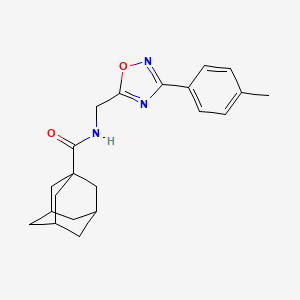 molecular formula C21H25N3O2 B4415099 N-{[3-(4-methylphenyl)-1,2,4-oxadiazol-5-yl]methyl}-1-adamantanecarboxamide 