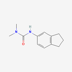 molecular formula C12H16N2O B4415113 N'-(2,3-dihydro-1H-inden-5-yl)-N,N-dimethylurea 