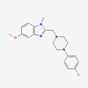 2-{[4-(4-fluorophenyl)-1-piperazinyl]methyl}-5-methoxy-1-methyl-1H-benzimidazole