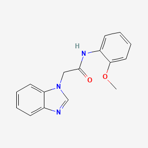 molecular formula C16H15N3O2 B4415171 2-(1H-benzimidazol-1-yl)-N-(2-methoxyphenyl)acetamide 