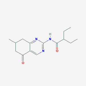 2-ethyl-N-(7-methyl-5-oxo-5,6,7,8-tetrahydro-2-quinazolinyl)butanamide