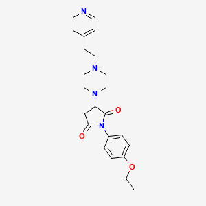 1-(4-ethoxyphenyl)-3-{4-[2-(4-pyridinyl)ethyl]-1-piperazinyl}-2,5-pyrrolidinedione