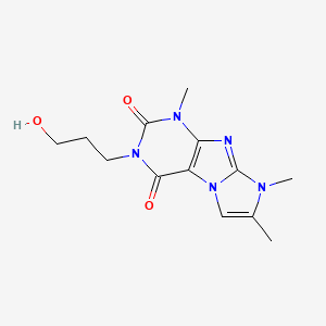 3-(3-hydroxypropyl)-1,7,8-trimethyl-1H-imidazo[2,1-f]purine-2,4(3H,8H)-dione