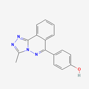 molecular formula C16H12N4O B4415363 4-(3-methyl[1,2,4]triazolo[3,4-a]phthalazin-6-yl)phenol 