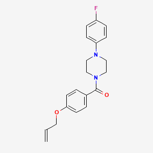 molecular formula C20H21FN2O2 B4415368 1-[4-(allyloxy)benzoyl]-4-(4-fluorophenyl)piperazine 