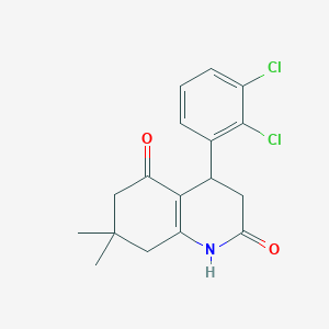 molecular formula C17H17Cl2NO2 B4415396 4-(2,3-dichlorophenyl)-7,7-dimethyl-4,6,7,8-tetrahydro-2,5(1H,3H)-quinolinedione 